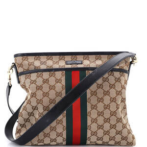 Gucci Web Messenger Bag Gg Canvas #247836G92B